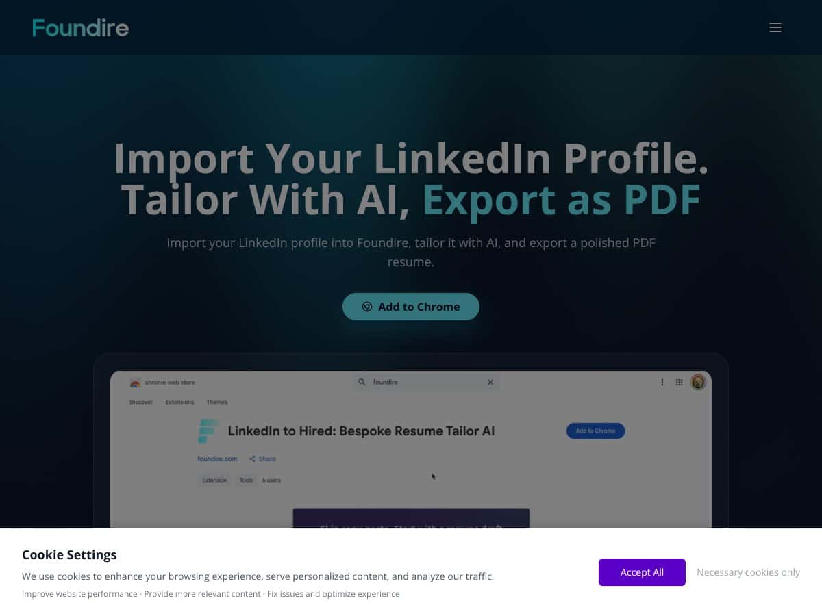 Resume Builder by Foundire screenshot