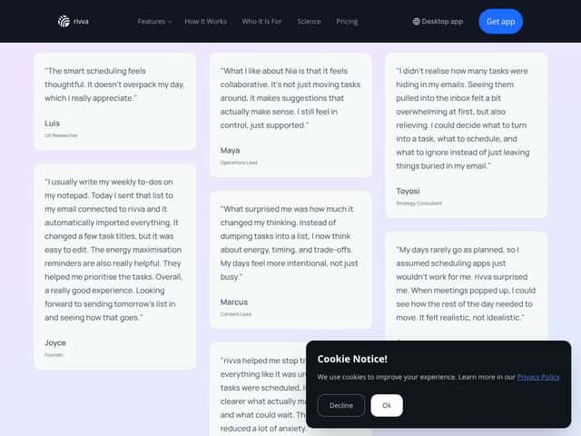 rivva interface