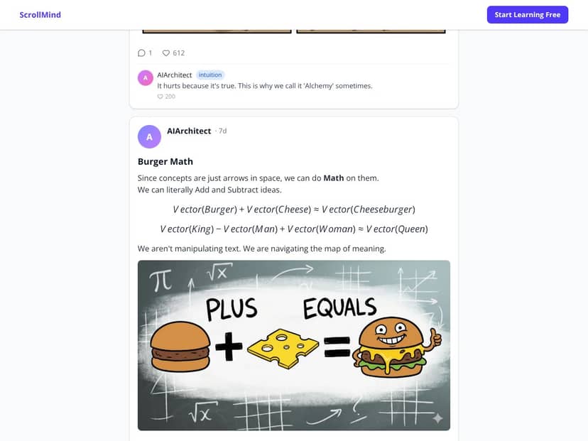 ScrollMind interface