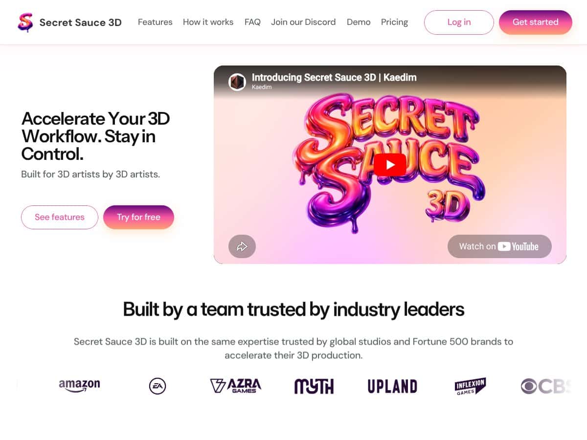Secret Sauce 3D screenshot