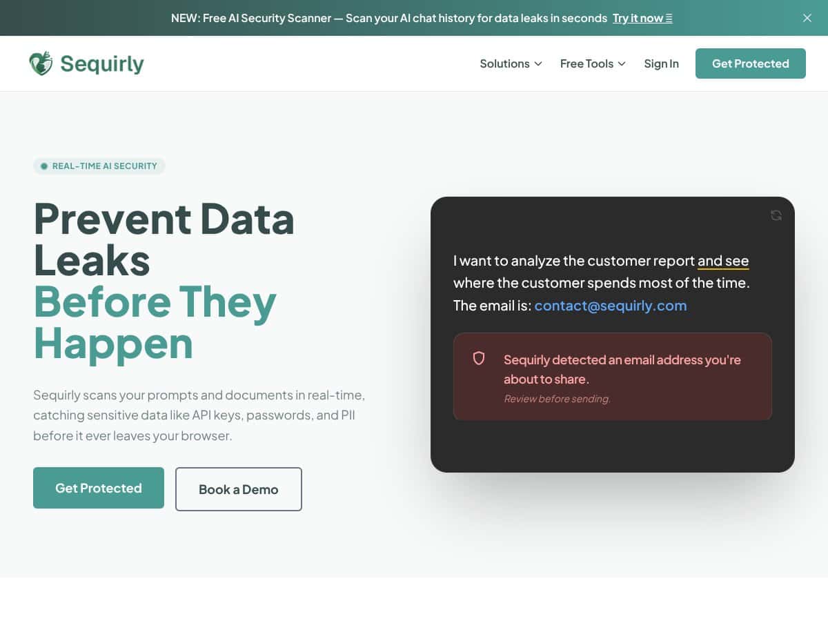 Sequirly screenshot