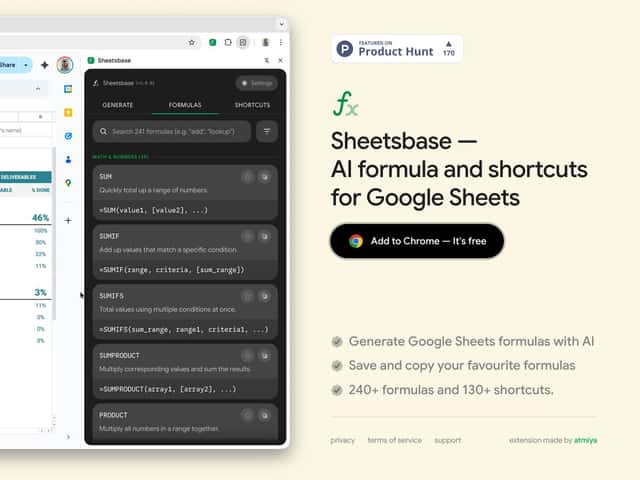 Sheetsbase interface