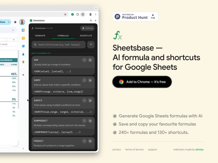 Sheetsbase interface