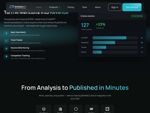 SIGMAEO interface
