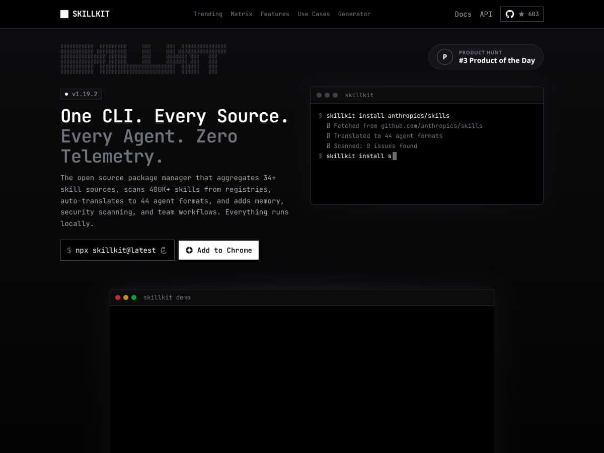 Skillkit screenshot