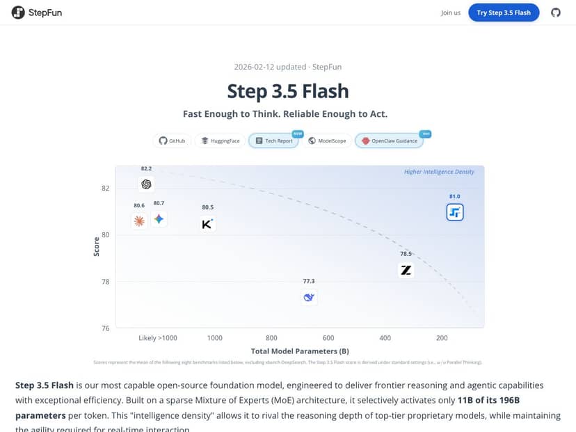 Step 3.5 Flash screenshot