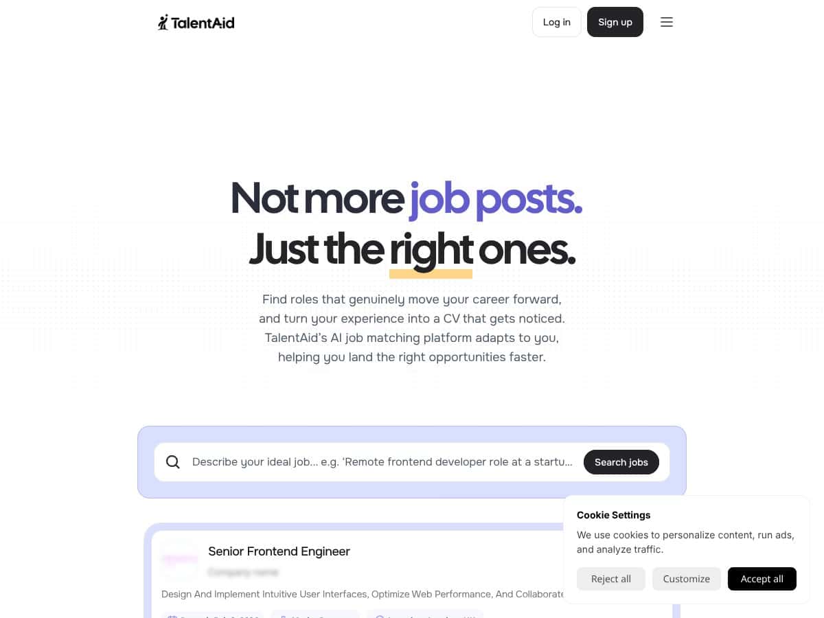 TalentAid screenshot