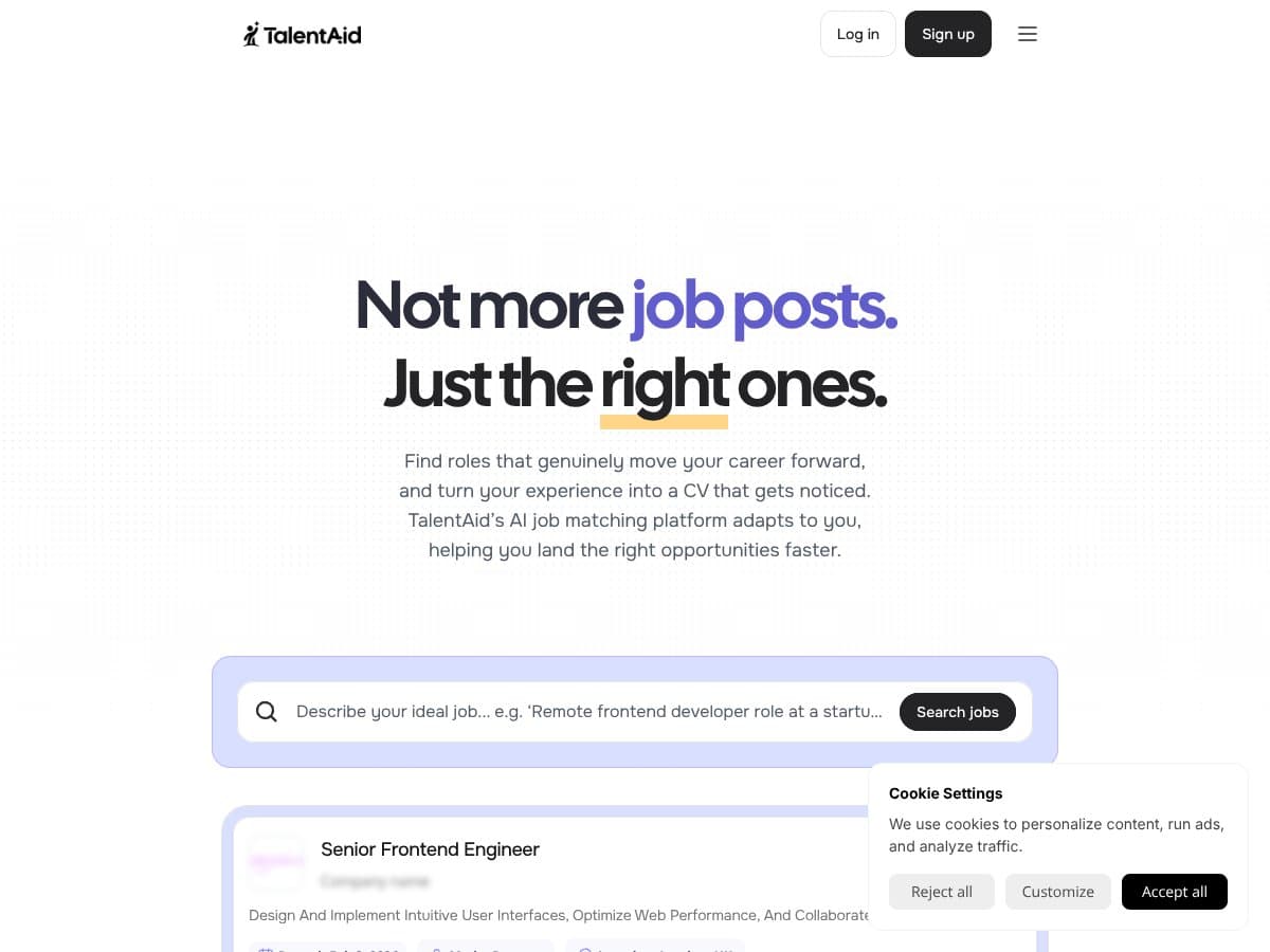TalentAid screenshot