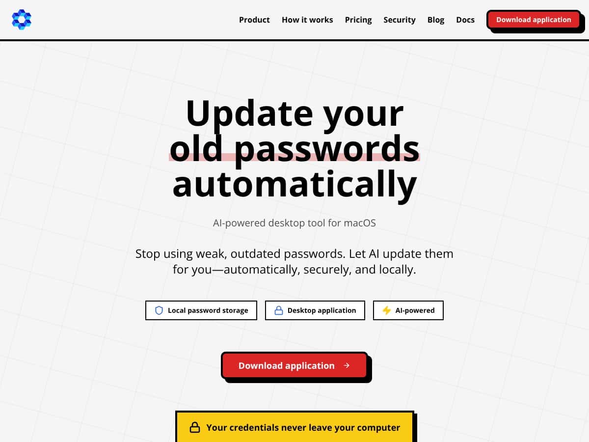 The Password App screenshot