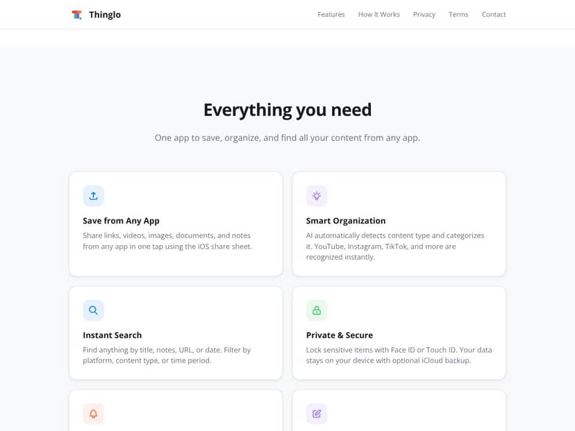 Thinglo interface