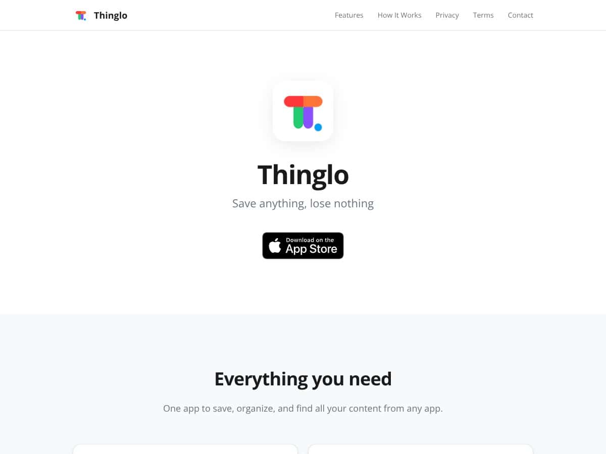 Thinglo screenshot