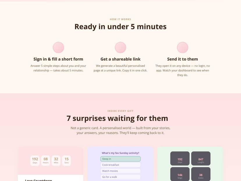 Valentine Online interface
