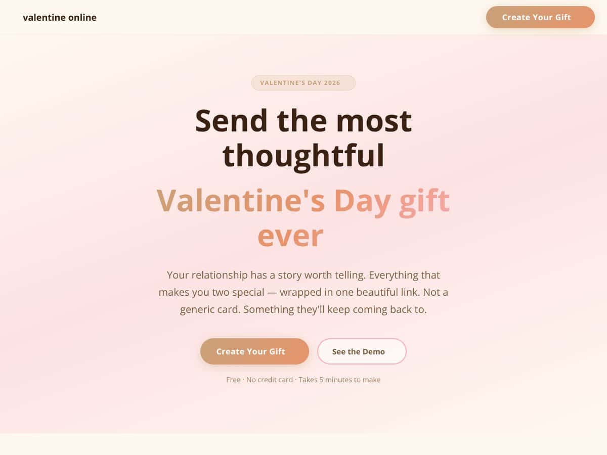 Valentine Online screenshot