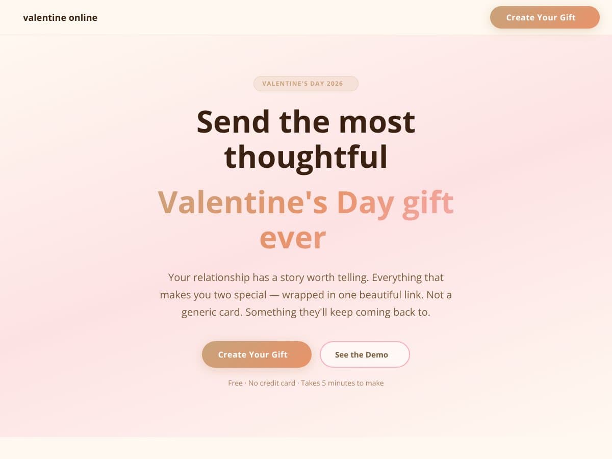 Valentine Online screenshot