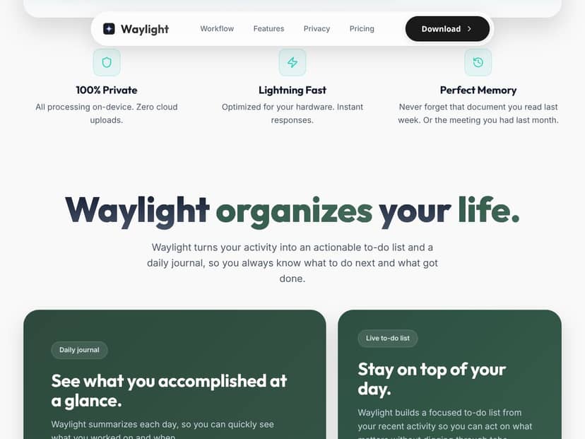 Waylight for macOS interface