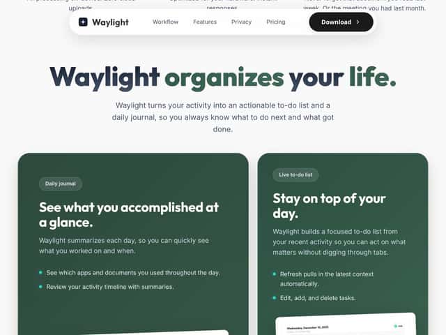 Waylight for macOS interface
