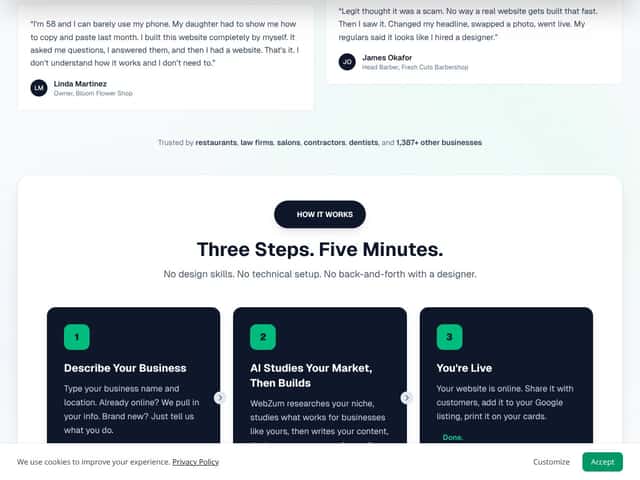WebZum interface