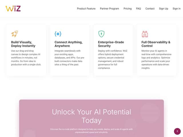 WiiZ Altas 2.0 (Public Beta) interface