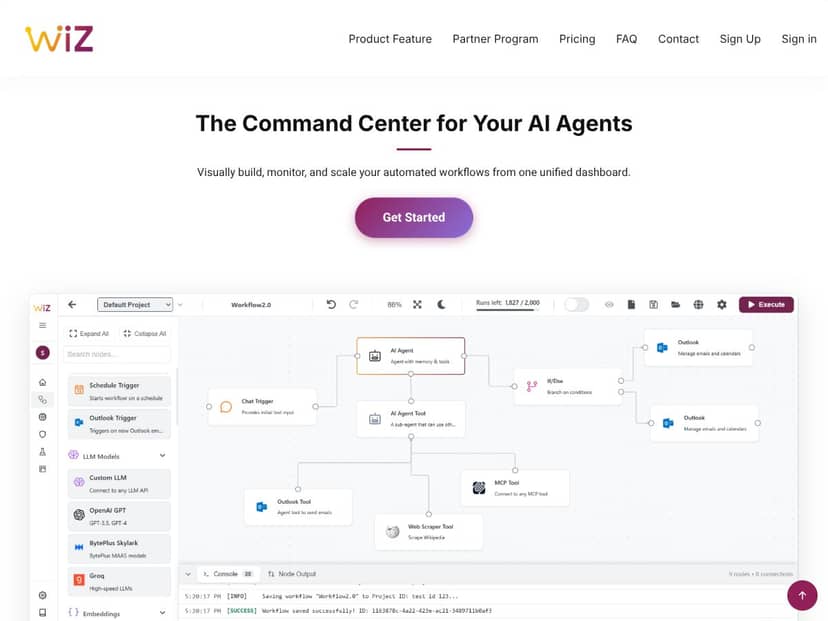 WiiZ Altas 2.0 (Public Beta) interface