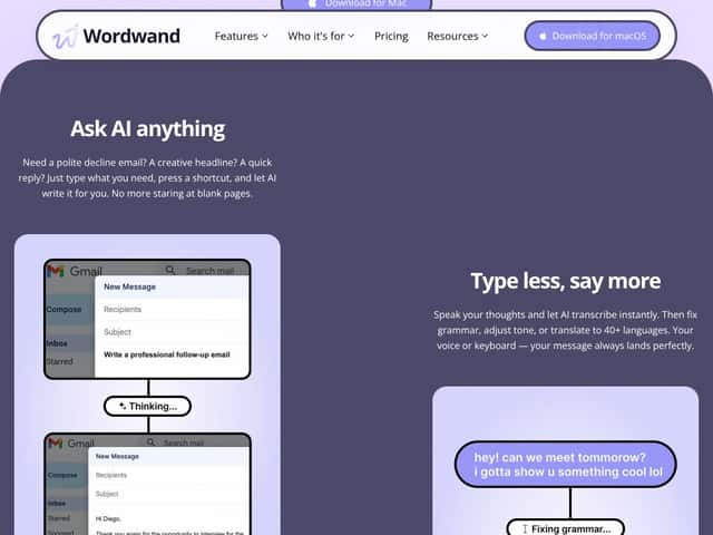 Wordwand interface
