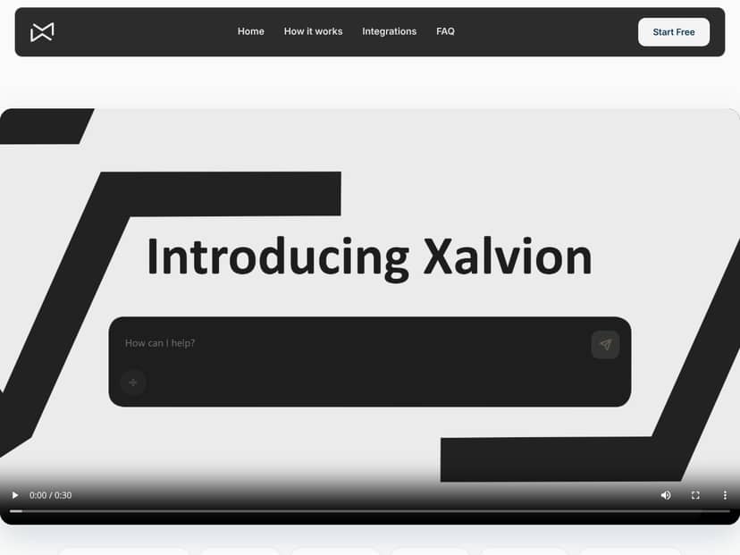 Xalvion interface