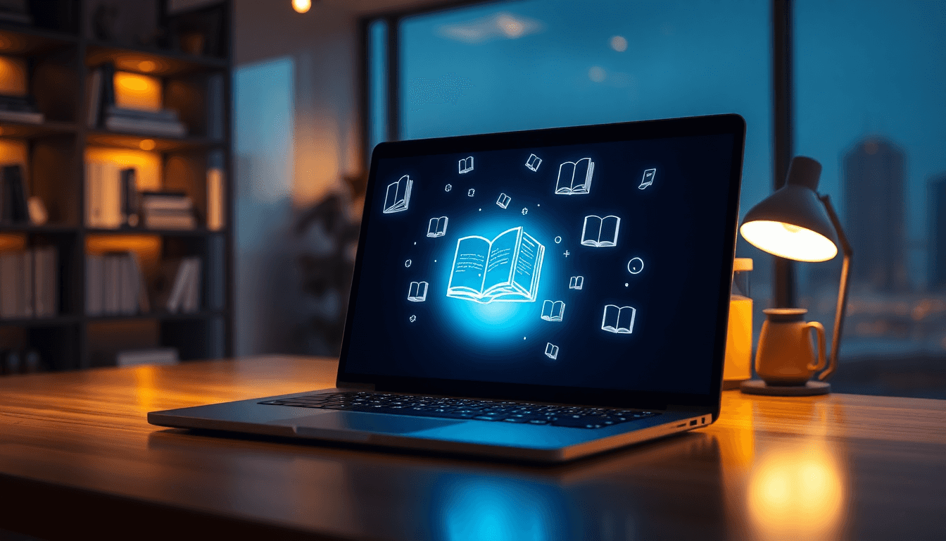 create a book website featured image