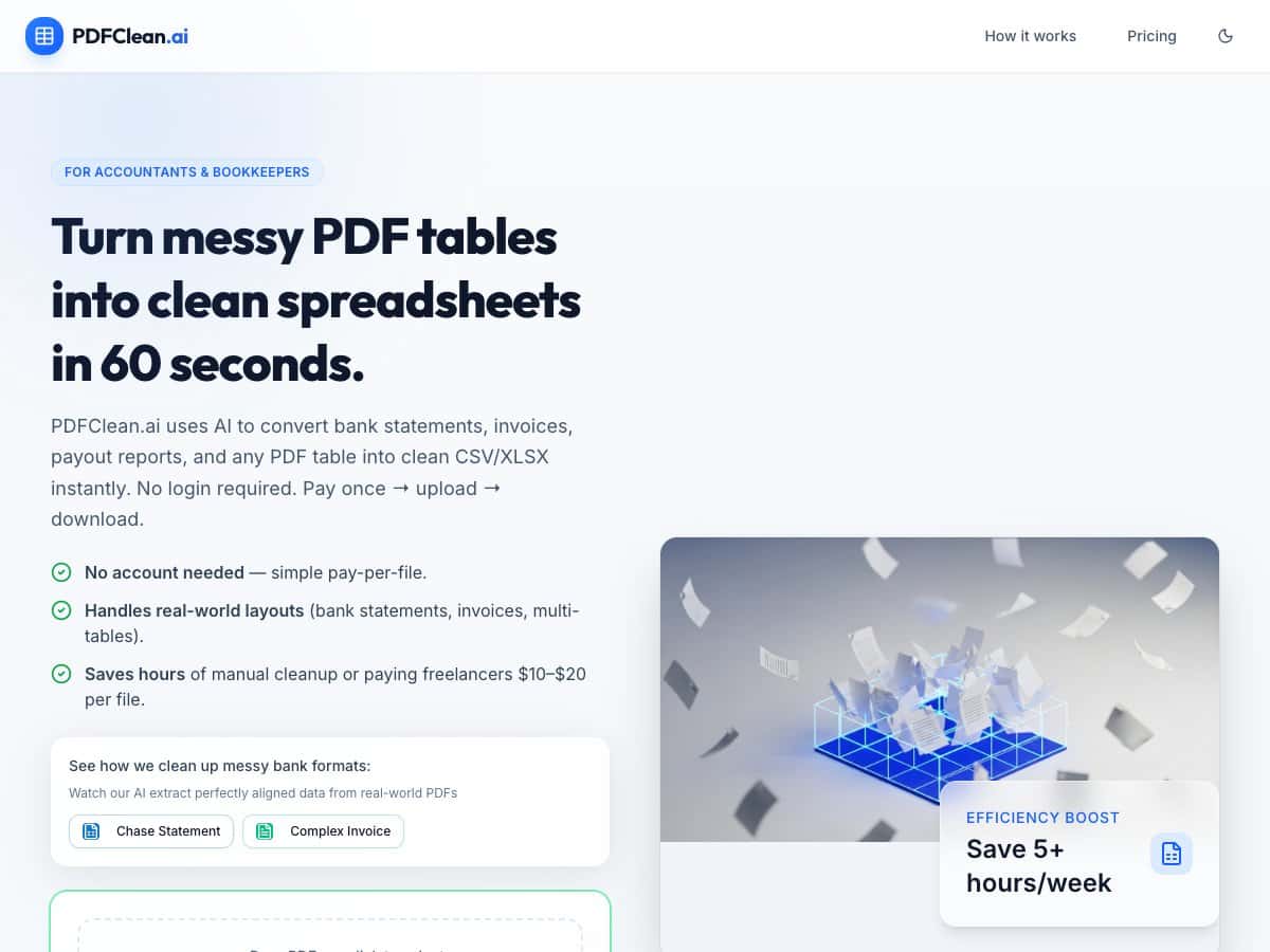 pdfclean-ai screenshot