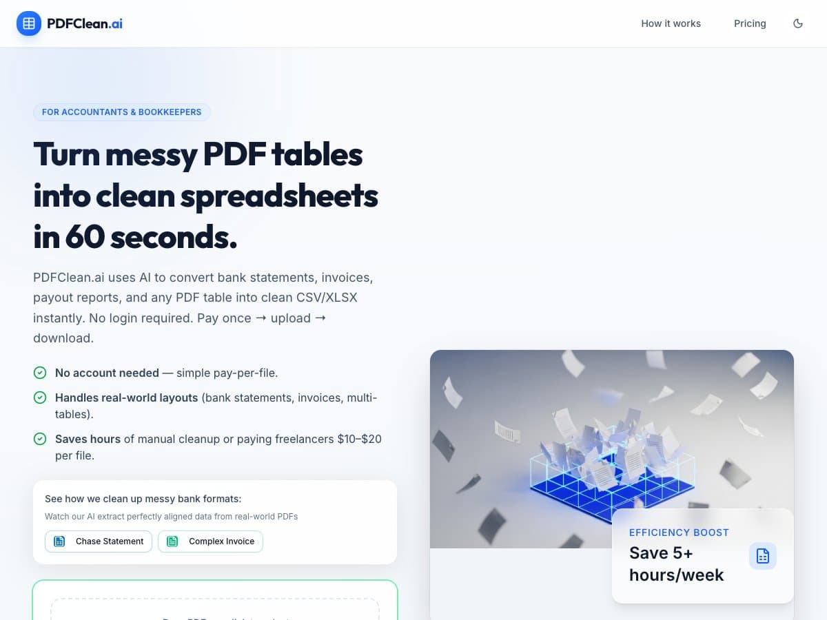 pdfclean-ai screenshot
