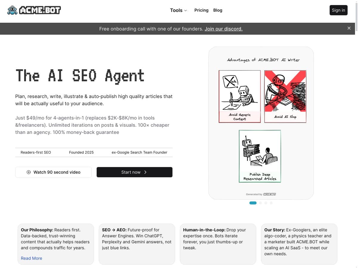 ACME.BOT Review – An AI Tool That Simplifies Content Creation