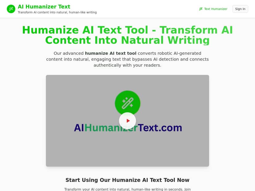 Ai Humanizer Text
