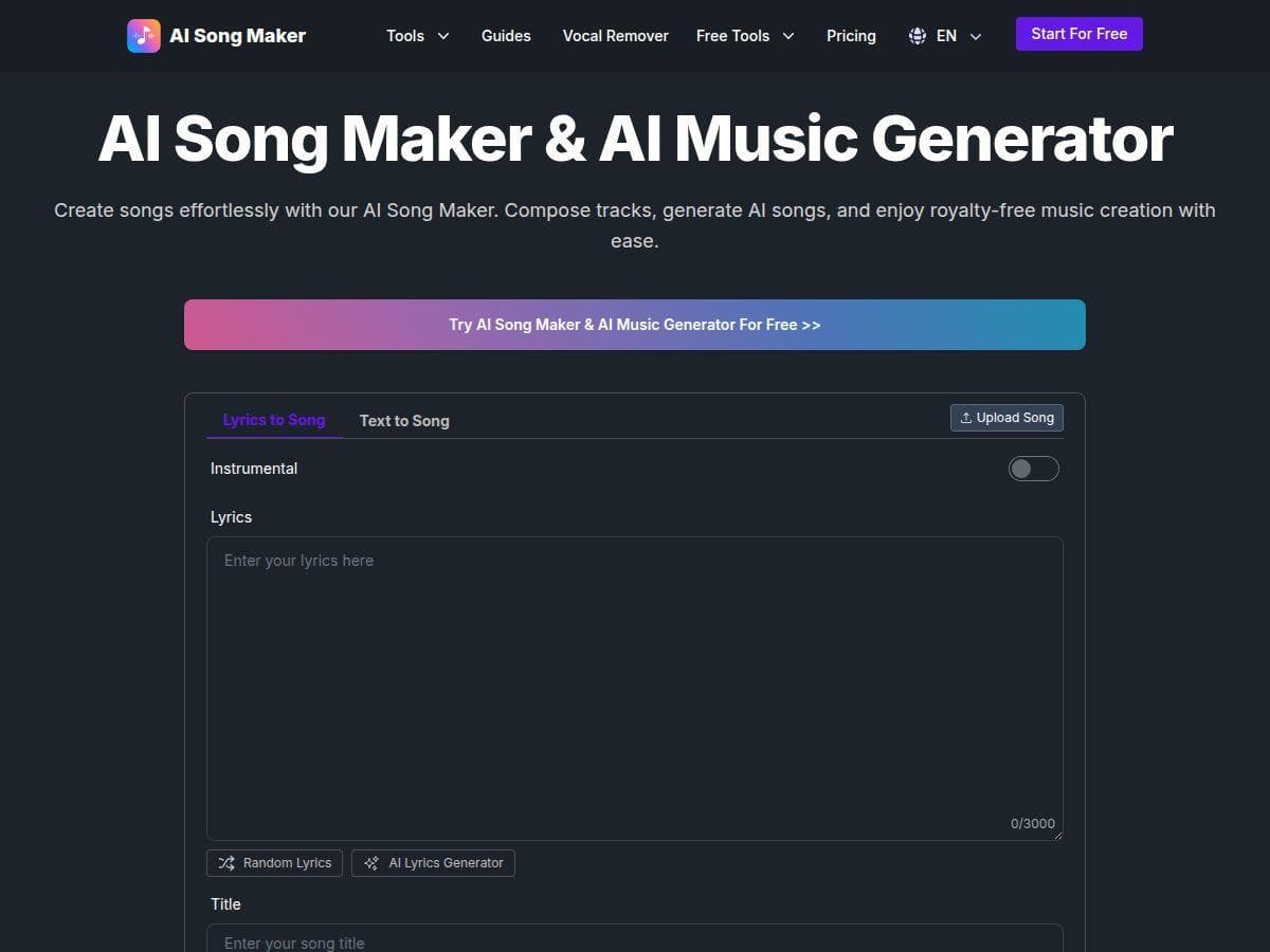 AI Song Maker Review – Simple & Creative Music Generation