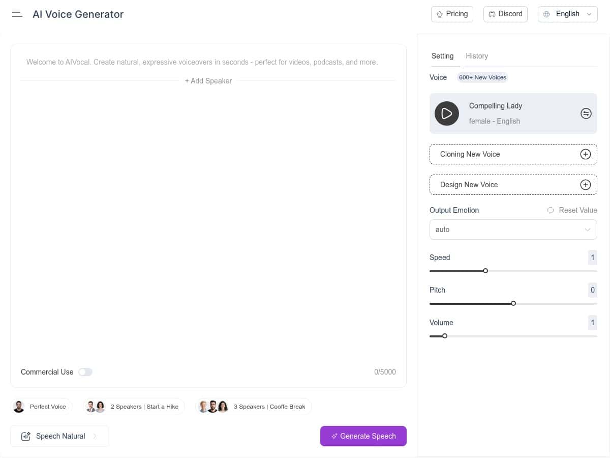 AIVocal Review – The Free Voice Generator You Need to Try