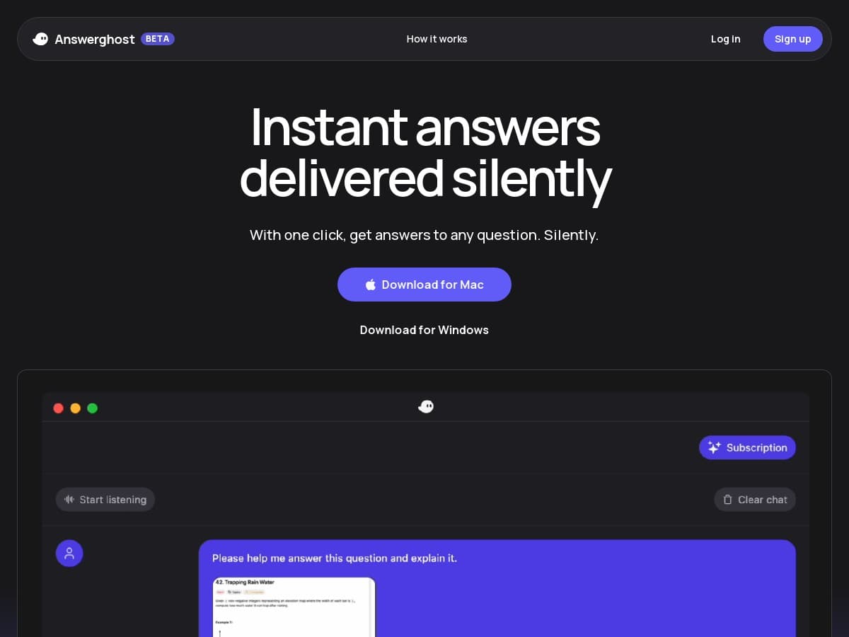 Answerghost Review – Your Instant AI Assistant