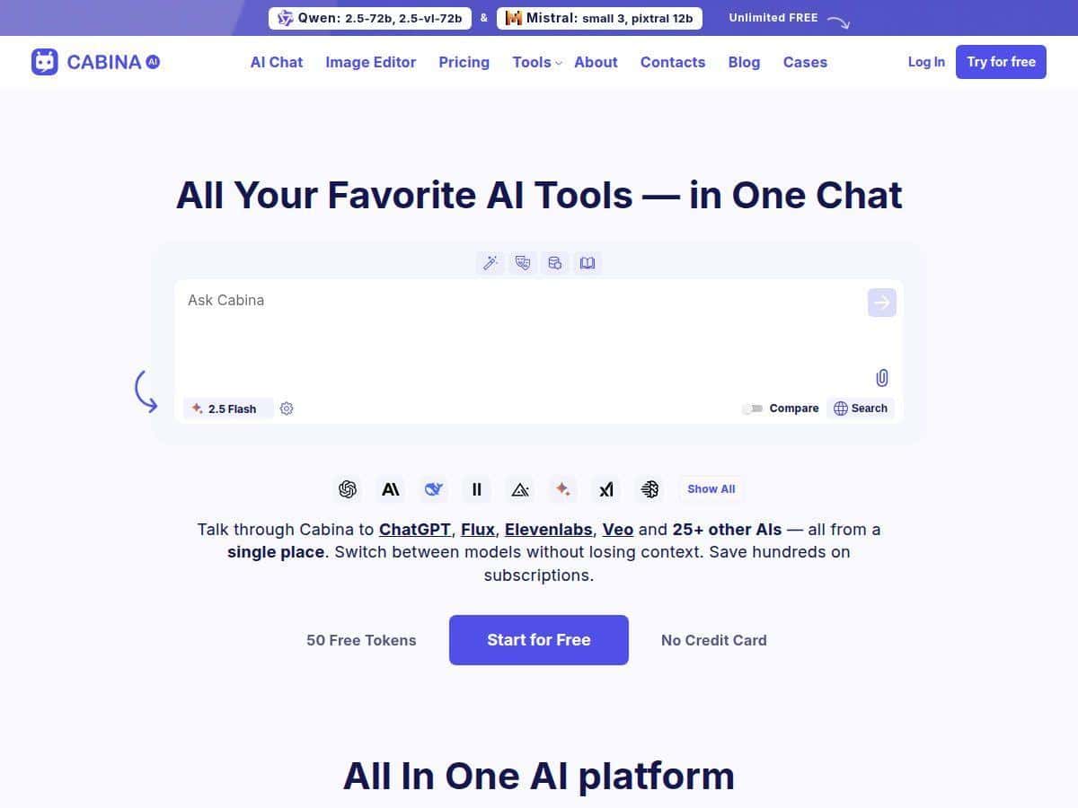 Cabina Review – Your All-in-One AI Platform