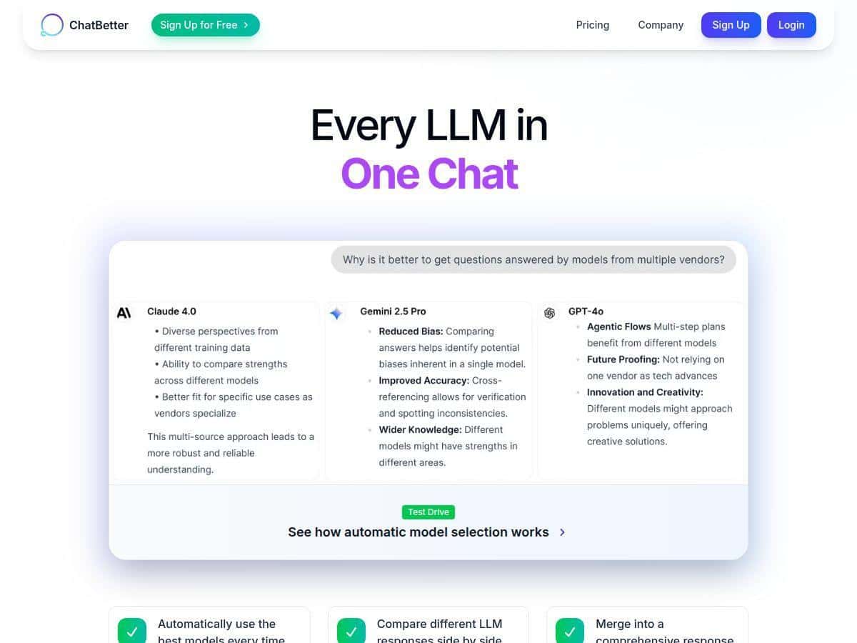 ChatBetter Review – Your All-in-One AI Model Platform