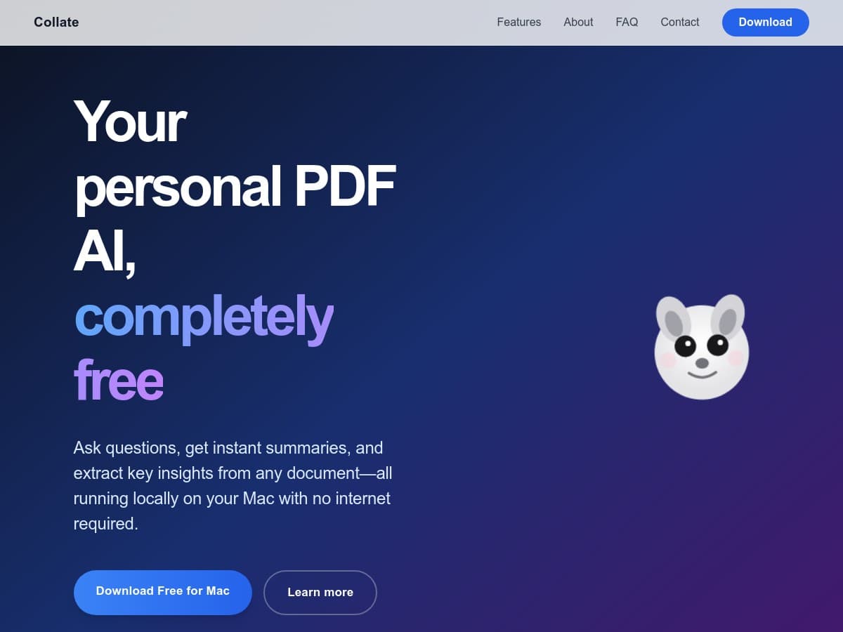 Collate Review – A Privately Powered PDF Chat Tool for Mac