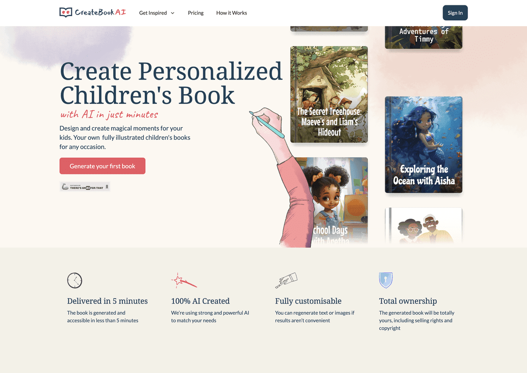 CreateBookAI Review – Crafting Unique Children’s Books