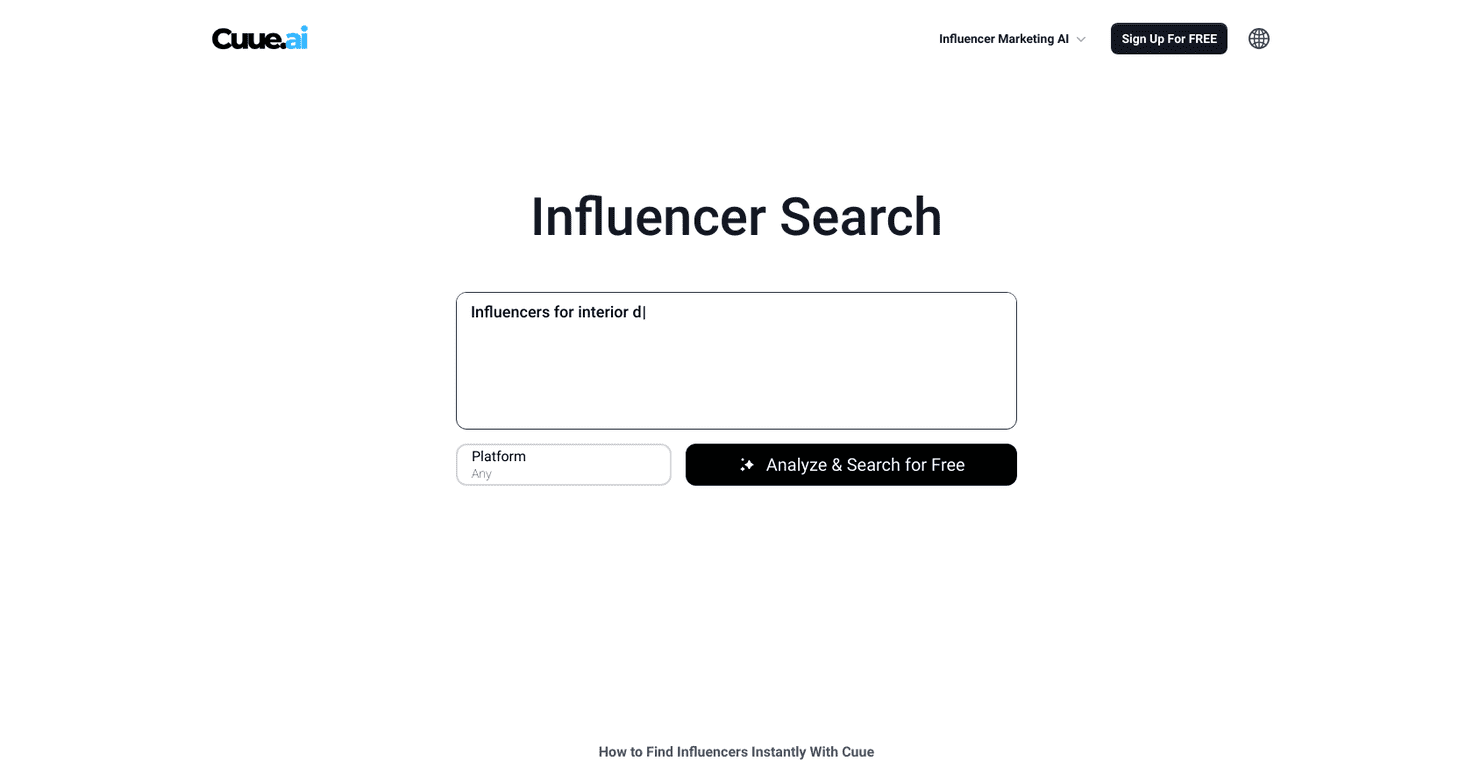 Cuue AI Review – Your Go-To Influencer Search Tool