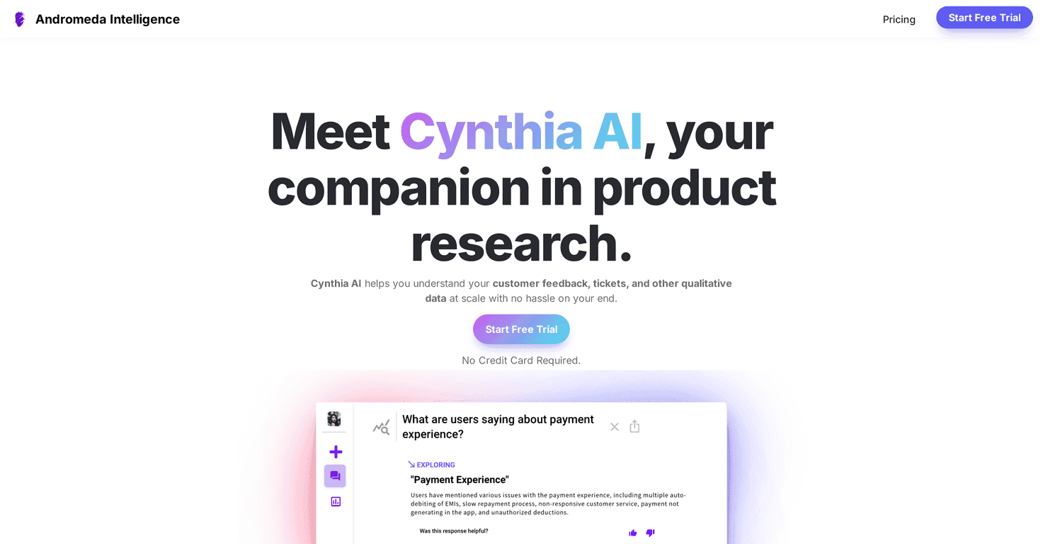 Cynthia AI Review – Unleashing Customer Insights