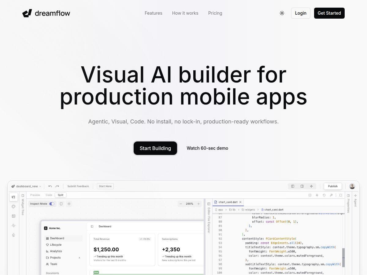 Dreamflow Review – A Friend in Mobile App Building