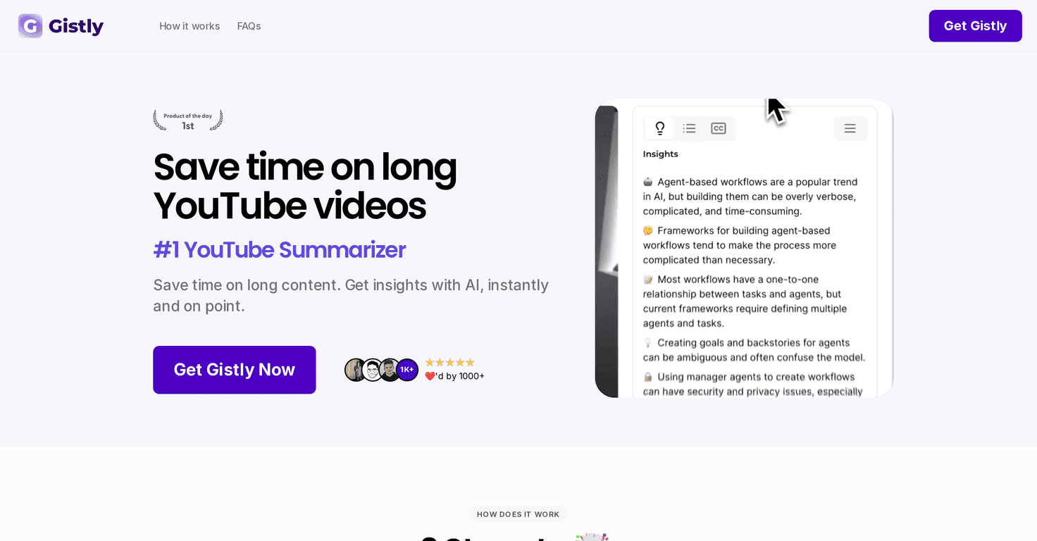 Gistly Review – Your Ultimate YouTube Video Summarizer