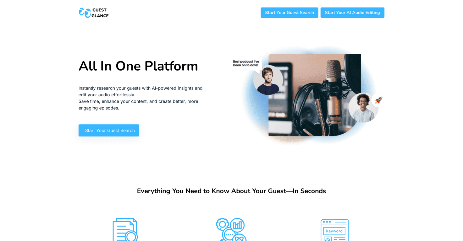 Guest Glance Review – Enhance Your Podcast Guest Search