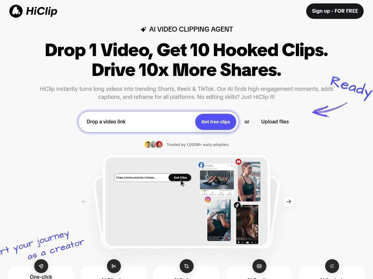 HiClip Review – Automate Your Social Media Clips Easily