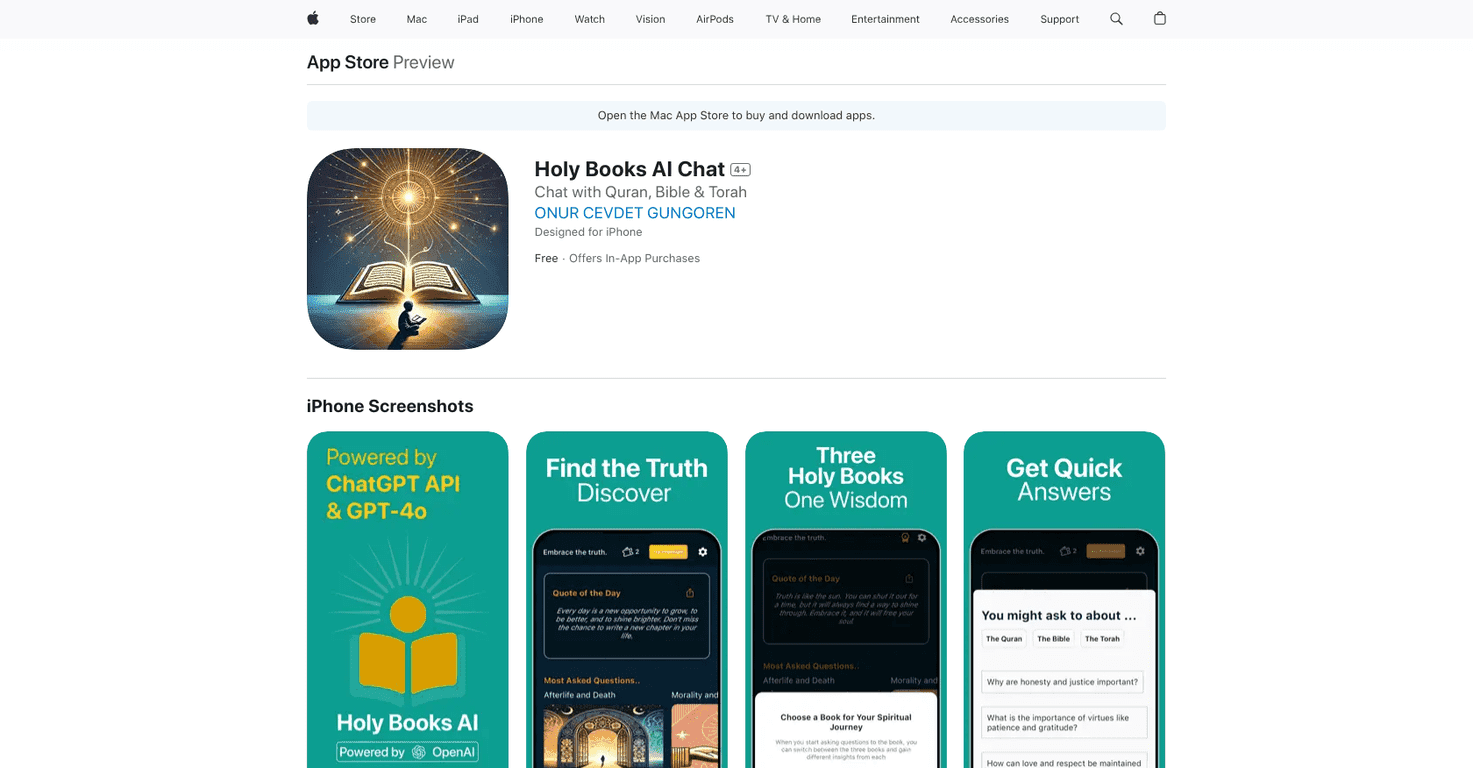 Holy Books AI Chat Review – Your Personal Spiritual Guide