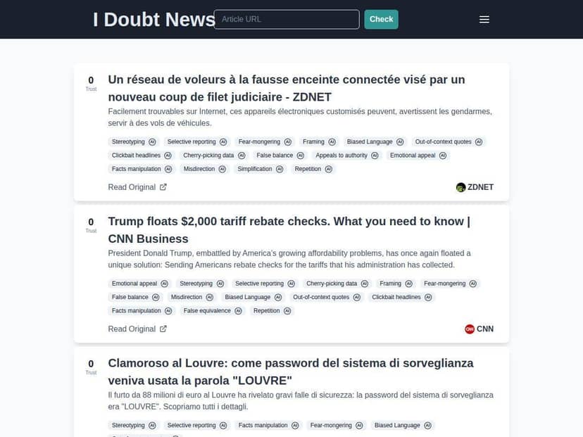 I Doubt News