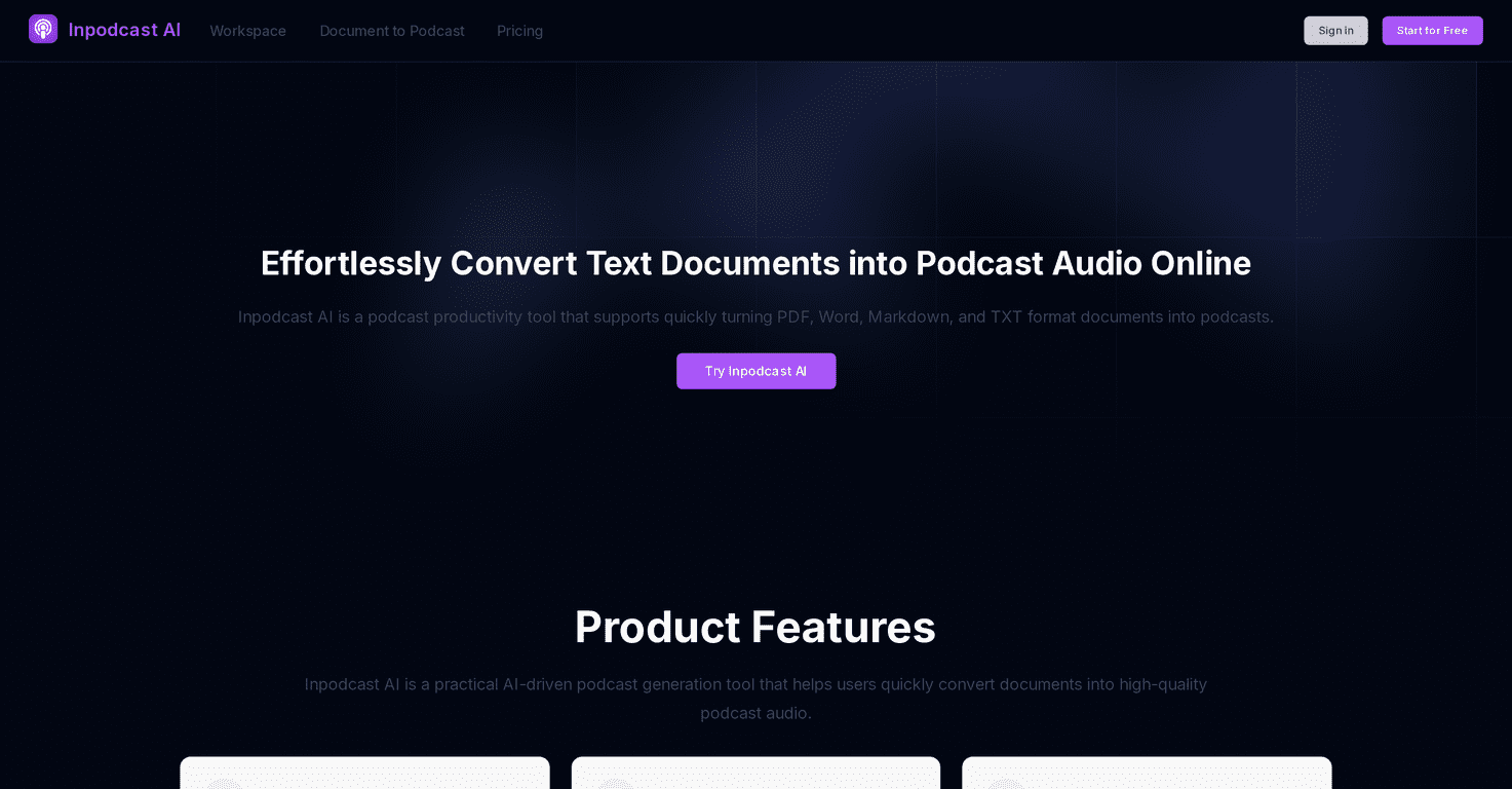 Inpodcast AI Review – Your Gateway to Easy Podcasting