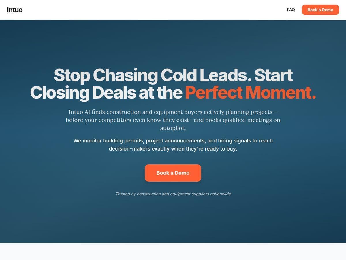 Intuo AI Review – Boost Construction Sales with AI