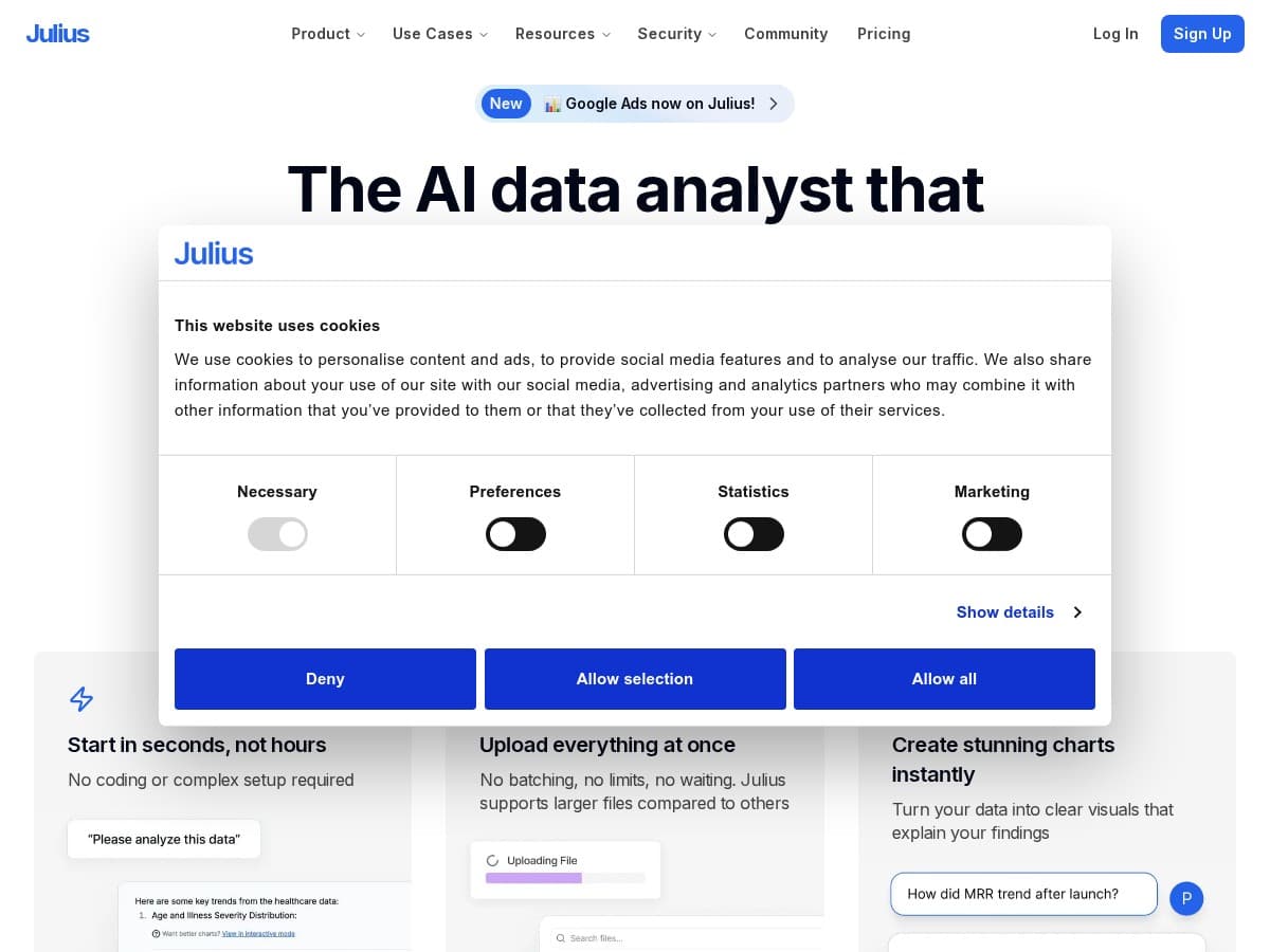 Julius Review – Effortless Data Analysis with AI