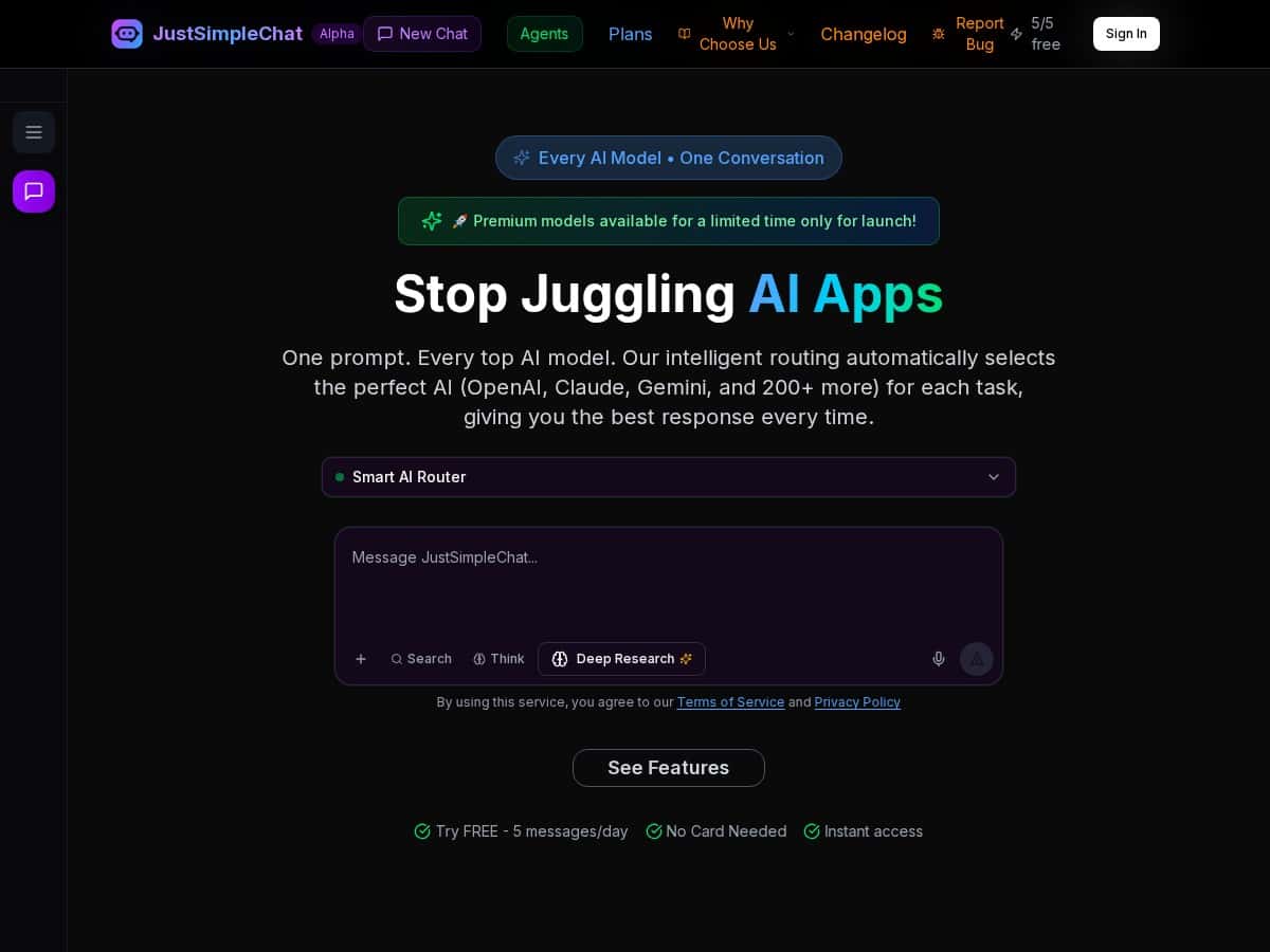 JustSimpleChat Review – Easy and Friendly Chatbot for Everyone