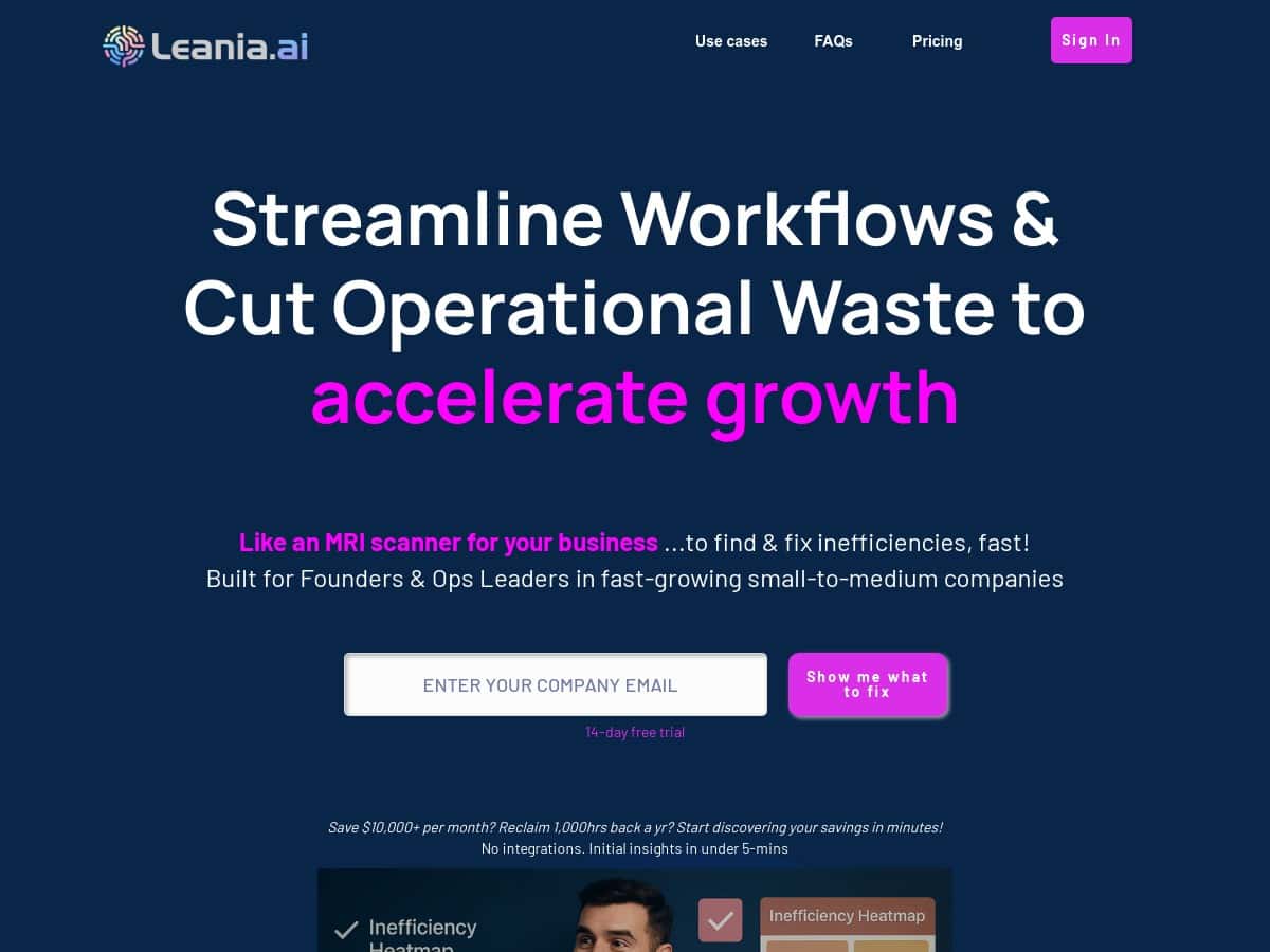 Leania.ai Review – Streamline Your Business with AI Insights
